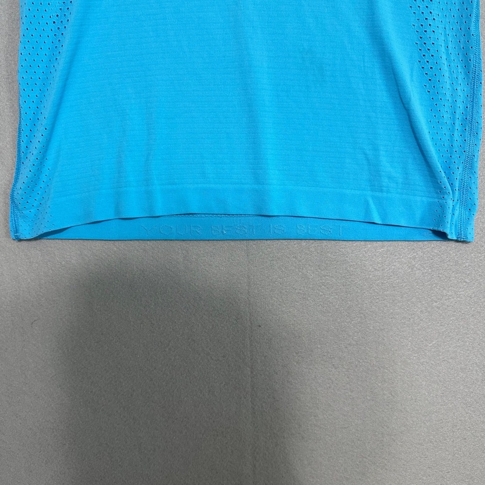 Lululemon Swiftly Tech Short Sleeve 2.0 Blue Athletic Shirt Size 2 - Picture 2 of 8